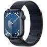 Apple Watch Series 9 [GPS 45mm] Smartwatch with Midnight Aluminum Case with Midnight Sport Loop. Fitness Tracker, Blood Oxygen & ECG Apps, Always-On Retina Display, Carbon Neutral @ $329.00