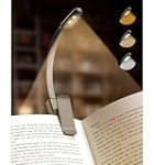 ACEES Book Light, Reading Lights for Books in Bed, 3 Color & Stepless Dimming Brightness, Rechargeable Portable Bookmark Clip On Light, Up to 60 Hours Lighting Reading Lamp for Study,Travel(Black) @ $4.99