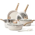 Carote Nonstick White Granite Induction Pots & Pans 10-Piece Cookware Set @ $89.99