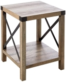 Walker Edison Sedalia Modern Farmhouse Metal X Side Table @ $35.89