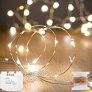 koopower 4 Pack 50 LEDs Outdoor String Lights, Auto On/Off Battery Operated Fairy Lights 8 Mode Waterproof Copper Wire Lights for Bedroom, Garden, Halloween, Christmas, Wedding Decoration @ $3.99
