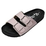 PepStep Slide Sandals for Women with Soft Cork Footbed and Strap, Ladies Fashion Platform Slide Sandals Comfortable Slip On Style(8,Pink) @ $7.83