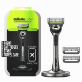 GilletteLabs with Exfoliating Bar by Gillette Mens Razor and Travel Case @ $19.59