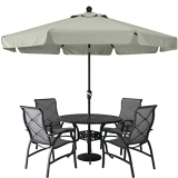 ABCCANOPY Premium Patio Umbrellas 10′ Light Gray @ $42.60