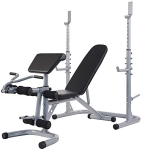 BalanceFrom RS 60 Multifunctional Workout Station Adjustable Olympic Workout Bench with Squat Rack @ $90.97
