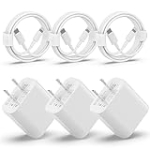 iPhone 14 13 12 Fast Charger【Apple MFi Certified】 20W PD USB C Wall Charger 3-Pack 6FT Cable Fasting Charging Adapter Compatible with iPhone 14 Pro Max/13 Pro Max/12 Pro Max/11 Pro Max/XS/XR/X @ 11.00