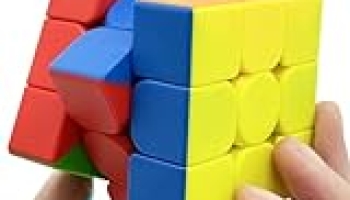 Speed Cube 3×3 Stickerless Smooth Turning Puzzle Box 56MM/2.2inch Educational Magic Cubes for Beginners Keeping Kids Busy Fidget Toy for Adults Colorful Design Gift Exercise Hand-Eye Coordination