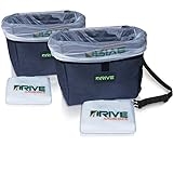 Drive Auto Car Trash Can – Leakproof, Hanging Garbage Bin with Black Adjustable Strap and Trash Bags – Truck & Car Accessories for Men and Women – 2-Pack @ $15.99