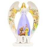 Dicksons Joy Angel Winter White 7 inch Resin Stone Christmas Collectible Figurine @ $7.49