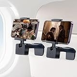 2 Pack Airplane Phone Holder Travel Essentials Accessories Cruise car Mount Cell Stand air Plane Table Aircraft front Desk Flight Vacation foldable mini Size Universal Hands Free for iPhone / Samsung