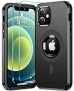 Renmou Magnetic for iPhone 12 Case,iPhone 12 Pro Case[Military Grade Drop Protection][Non-Slip][12FT Drop Shockproof] [2 Pcs Glass Screen Protector] Heavy Duty Tough Rugged Phone Case,Black @ $19.99
