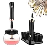 Makeup Brush Cleaner Machine – Super Fast Electric Makeup Brush Cleaner and Dryer – Quick Wash and Dry in Seconds – Suit for Most Makeup Brush Sizes