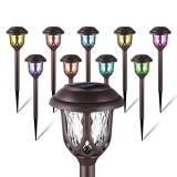 EXCMARK 10 Pack Color Changing Solar Lights Outdoor Decorative @ $18.00
