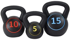 BalanceFrom Wide Grip Kettlebell Exercise Fitness Weight Set​ @ $22.54