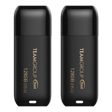 TEAMGROUP C175 128GB 2 Pack USB 3.2 Gen 1 (USB 3.1/3.0) Read 100MB/s Flash Thumb Drive @ $13.99