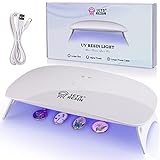 LET’S RESIN UV Light for Resin, Large Size Portable UV Resin Light, Fast Curing&143g Light Weight UV Lamp, Resin Supplies for UV Resin, Jewelry Making, Craft Decor @ $13.49