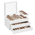 SONGMICS Wooden Jewelry Box with Clear Lid @ $13.99