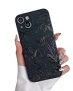hsimnsi Compatible with iPhone 14 Case,Cute Black Floral Print Phone Case for Women/Girl,Soft TPU Full Camera Lens Shockproof Protective Phone Cover for iPhone 14-Black @ $11.99