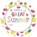 Anwyll Happy Summer Gift Stickers,60Pcs 2Inch Have A Great Summer Name Tags Stickers,Self-Adhesive Hello Summer Labels Stickers,End of School Year Stickers for Gift Envelope Card Summer Party Favors @ $3.99 ($0.07 / Count)