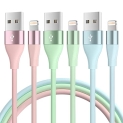 iPhone Charger [Apple MFi Certified] 3Pack 10FT Lightning Cable Fast Charging iPhone Charger Cord Compatible with iPhone 13 12 11 Pro Max XR XS X 8 7 6 Plus SE and More (Multi-Color) @ $8.48