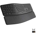 Logitech ERGO K860 Wireless Ergonomic Keyboard with Split Keyboard Layout and Wrist Rest, Bluetooth and USB Connectivity, 2019 model (Black, 920-009166) @ $108.99