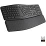 Logitech ERGO K860 Wireless Ergonomic Keyboard with Split Keyboard Layout and Wrist Rest, Bluetooth and USB Connectivity, 2019 model (Black, 920-009166) @ $108.99