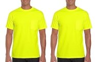 Gildan mens Dryblend Workwear T-shirts With Pocket @ $3.18