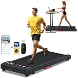 COZYINN Walking Pad with Incline, Under Desk Treadmill for Home Office, 2.5HP 10% Incline Voice Control Smart Treadmills Compatible with WELLFIT KINOMAP APP for Home/Office – 300 LB Capacity
