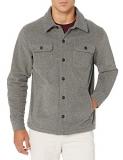Amazon Essentials Men’s Long-Sleeve Polar Fleece Shirt Jacket @ $5.56