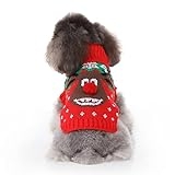 Ornaous Cute Ugly Christmas Sweater for Dogs Cats, Pet Xmas Reindeer Knitwear Pullover Warm Outfits for Holiday Winter（XXL Size） @ $5.00