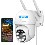 Security Camera Outdoor – 2K Pan Tilt Surveillance WiFi Camera with Spotlight Night Vision @ $23.99