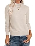 ANRABESS Womens Turtleneck Long Sleeve Lightweight Casual Fall Sweaters 2025 Almond X-Large