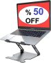 Desk York Adjustable Portable Laptop Stand – Essential Desk Accessories for Home Office Workers – Laptop Riser and Cooler for MacBooks – Gift for Friends @ $9.99