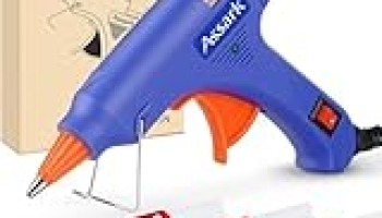 Hot Glue Gun Kit with 30 Glue Sticks(130mm x 7mm), Fast Preheating Hot Melt, High Temp for School Crafts DIY Arts and Quick Home Repairs,20W @ $8.49