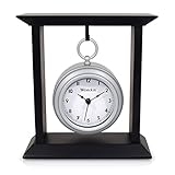 Westclox 8 in. Black Pocket Watch Table Clock Model # 91139 (Black/Silver) @ $9.99
