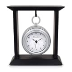 Westclox 8 in. Black Pocket Watch Table Clock Model # 91139 (Black/Silver) @ $9.99