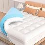 Pillow Top Mattress Topper Queen Size, AprLeaf 3 Inch Dual Layer Mattress Topper, 1 Inch Cooling Pillow Topper and 2 Inch Gel Memory Foam Mattress Topper for Back Pain @ $154.99