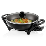 OVENTE Electric Skillet with Nonstick Coating and Glass Lid @ $21.99