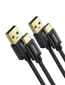 UGREEN USB C Cable 2 Pack 3A Fast Charge – 3FT QC3.0 Durable Nylon Braided USB A to USB C Charger Cable Compatible with Samsung Galaxy S21 S20 Z Flip 3 Z Fold Note 20 LG V50 Pixel iPad Mini 6 PS5
