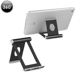 Cell Phone Stand for Desk, YOSHINE Portable Phone Stand, Adjustable Cell Phone Holder Cradle Dock for Phone Xs XR X 8 7 6 6S Plus, Universal Aluminium Stand for Mobile Phones & Tablets (4-10.1
