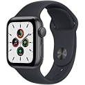 Apple Watch SE 40mm GPS Smartwatch (Space Grey Aluminium Case with Midnight Sport Band) (2021 1st Generation Model) @ $149.00