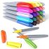 Arousar Gel Polish Nail Art Gel Liner Set, 6 Colors Neon Yellow Orange Pink Blue Glitter Gel Art Paint Polish for Swirl Nails Built Thin Brush in Bottle Soak off Led Lamp Manicure Kits @ $4.99
