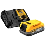 DEWALT 20V MAX* Starter Kit with POWERSTACK™ Compact Battery and Charger (DCBP034C) @ $62.00