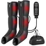 Leg Massager with Heat and Compression for Circulation, Medical-Grade Leg Compression Massager, Edema Relief for Legs/Feet, Foot/Calf Therapy, Post-Surgery & Sports Recovery, Gifts for Him Her