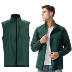 Men’s Cycling Running Jacket Sun Protection Hoodie Athletic Jacket Zip-Up Long Sleeve Fishing Shirts Lightweight Windbreaker(01-Green,S)