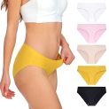 XINBANG Seamless Underwear for Women Briefs Seamless Underwear Soft Breathable Panties Stretch Briefs Plus Size 5-Pack @ $10.19