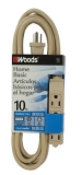 Woods 2865 SJT 3-Outlet Extension Cord @ $9.99