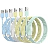 iPhone Charger 6Pack 3/3/6/6/6/10FT Apple MFi Certified Lightning Cable Fast Charging iPhone Charger Cord Compatible with iPhone14/13/12/11Pro Max/XS MAX/XR/XS/X/8/7Plus iPad AirPods-Multicolor
