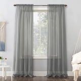 No. 918 53566 Emily Sheer Voile Rod Pocket Curtain Panel @ $4.99