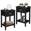 VECELO Nightstands Set of 2 End/Side Tables Living Room Bedroom Bedside @ $99.95